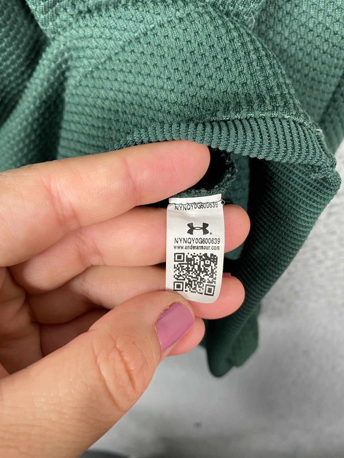 Under Armour Jacket Mens 2XL Green 1/4 Snap Coldgear Lightweight Golf