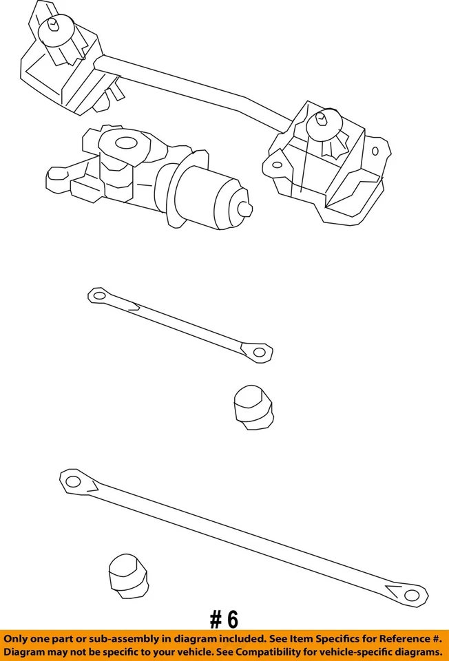 Enlace limpiaparabrisas usado se adapta a: Nissan Versa 2008 grado A Foto 4 de 4