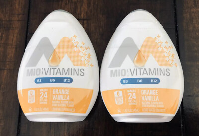 wolverine peptide bpc-157 NEW MiO Vitamins B3 B6 B12 Orange Vanilla (2 Bottles Total) 48 Shots/Servings
