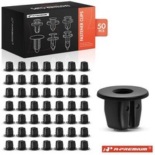 A-premium 50pcs 8 X 8 Mm Nylon Front Bumper Apron Nut Retainer Clips For Nissan
