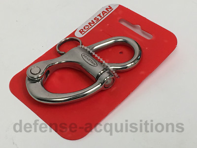 Ronstan Snap Shackle - Fixed Bail - 85mm(3-11/32'') Length RF6200 Stainless Steel