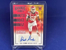 DADI LHOMME NICOLAS 2016 PANINI CONTENDERS ROOKIE TICKET AUTO RC # 257