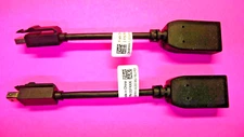(LOT OF 2) Dell Computer DisplayPort To HDMI BizLink Converter Cable 0FKKK