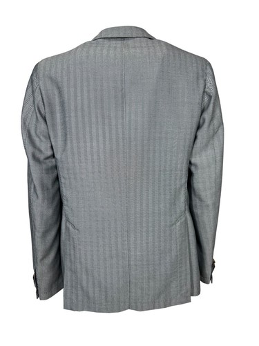 L.B.M 1911 giacca uomo sfoderata spinata bianco/blu 2884 05730/3 - Imagen 3 de 5
