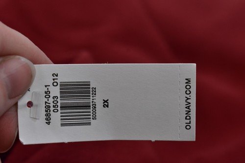 Old Navy Microfleece Funnel Neck Hoodie Sweatshirt Have a Heart Red Womens 2X - Picture 12 of 14