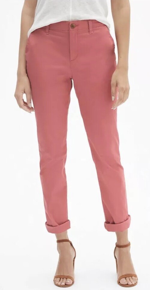 NWT GAP Women Size 2 Girlfriend Khakis Chino Pants Stretch Twill WAN Blue  Color 185906602012 | eBay