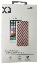 Funda Carcasa Transparente XQISIT ZigZag para iPhone 6 6S 7 8 SE 2ª Generación Delgada Cubierta Trasera