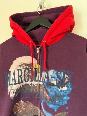 トップス Supreme x MM6 Maison Margiela Eagle Zip Supreme MM6 Maison Margiela Eagle Zip Up Hooded Sweatshirt SIZE M