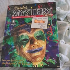 University Games Boardgame Murder at Mardi Gras Box SW (New)
