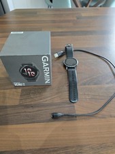 Garmin Venu 2 45mm GPS Smartwatch Stainless Steel Bezel, Black Silicone Band
