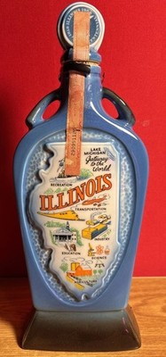 Jim Beam Sesquicentennial ILLINOIS Decanter EMPTY