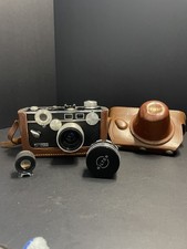 Vintage Argus C3 35mm Rangefinder Brick Camera w/ Coated Cintar Lens & Case