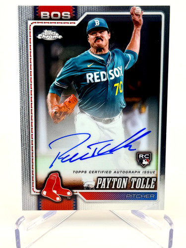 2026 Topps Chrome Payton Tolle RC Rookie Auto Boston Red Sox