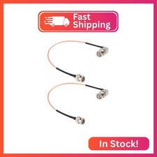 XRDS -RF SDI Cable 1FT 2PCS, Flexible BNC to BNC Right Angle Video Cable 75 Ohm