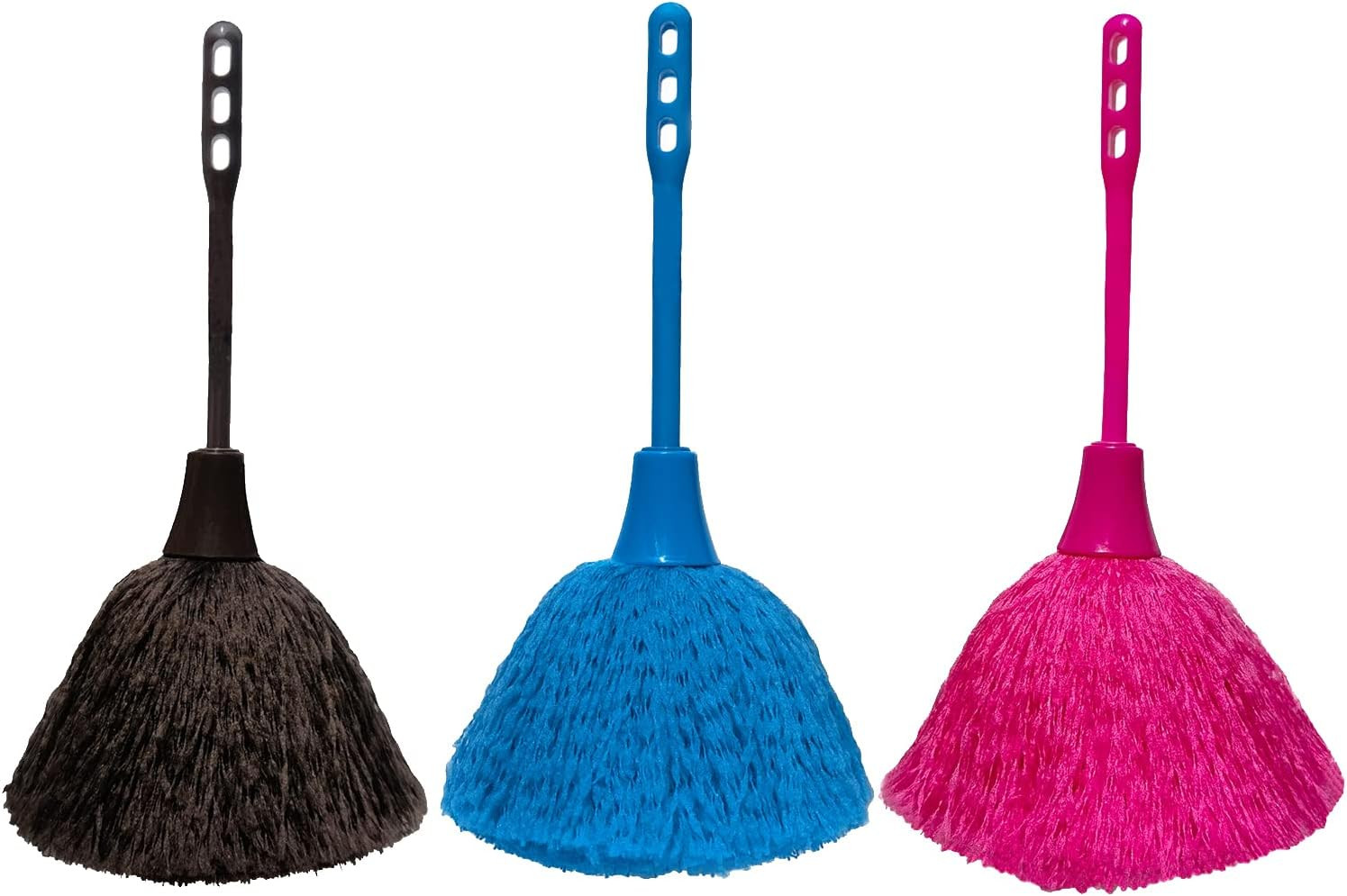 3 Pack Microfiber Delicate Duster,Comfortable Non Slip Handl