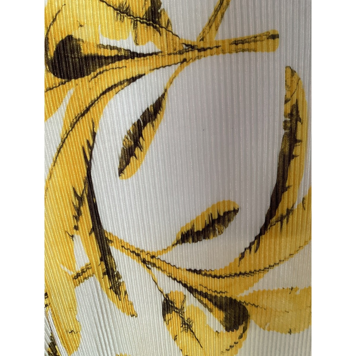 Ashley Stewart Yellow Tropical Print Plus Palazzo Pants 26