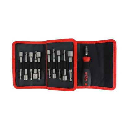 Wiha 76084 22-pc CentroFix Bit Holder & Power Blade Nut Driver Set