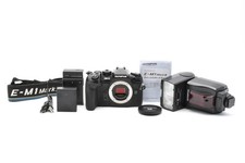 MINT OLYMPUS OM-D E-M1 Mark II 20.4 MP Digital Camera w/FL-50 Flash From JAPAN