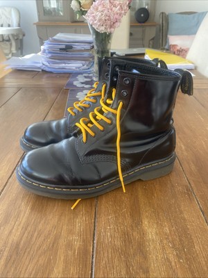 Dr Martens Airwair 8 Hole Boots Size 8 UK Black Leather | eBay UK