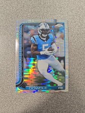 Rico Dowdle 2025 Topps Chrome Football #43 Pulsar Refractor Panthers