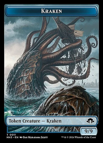 Magic The Gathering MTG KRAKEN TOKEN Modern Horizons 3 casi nuevo - Imagen 1 de 1