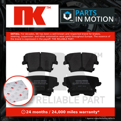 Brake Pads Set fits CHRYSLER 300C 5.7 Rear 04 to 10 NK 05139191AA 05142560AA New