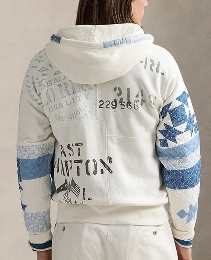 Polo Ralph Lauren Men's Vintage Fit Patchwork Fleece Hoodie - L | eBay