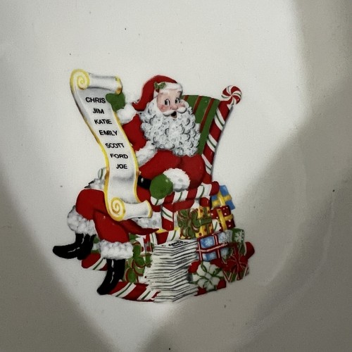 Christopher Radko Letters To Santa Serving Bowl 9" 2008 Christmas Exclusive - Picture 5 of 9