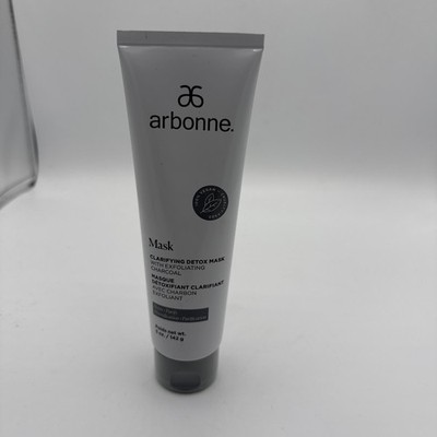 New and Sealed Arbonne Clarifying Detox Face Mask with Exfoliating Charcoal 5oz