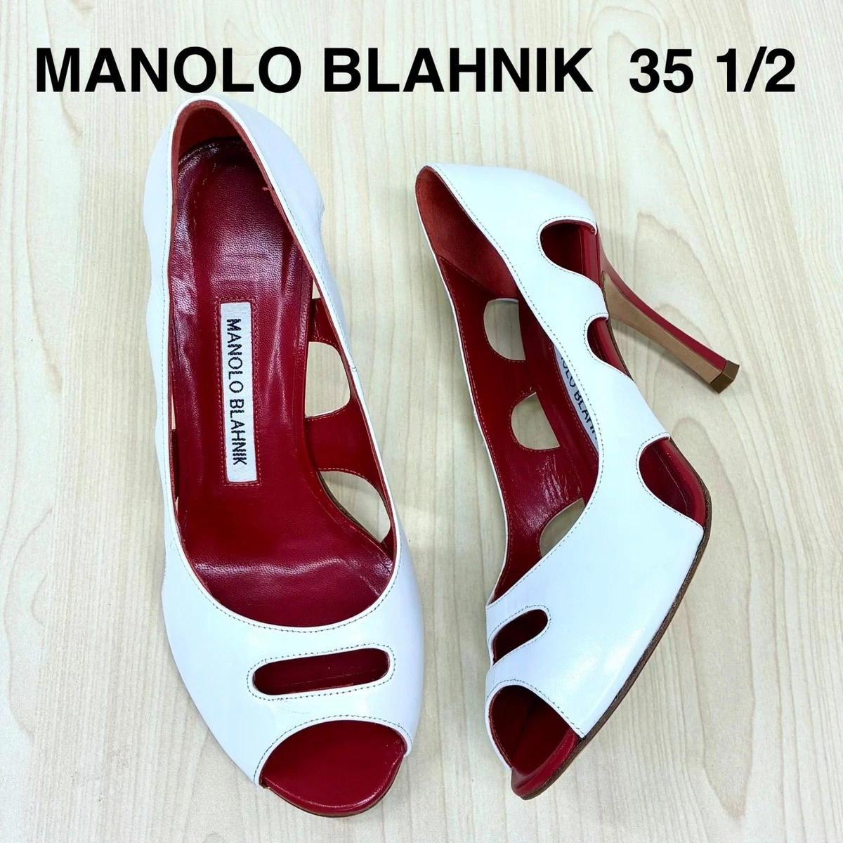 Manolo Blahnik White Heels for Women for sale | eBay