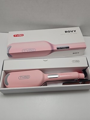 TYMO ROVY Wave Curling Iron Ceramic 1.25'' Barrel Pink Electric Open/Tested