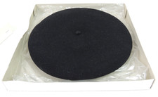 Vintage French Beret De Luxe Black Wool Campan France Sz 9.5 55 Original Box