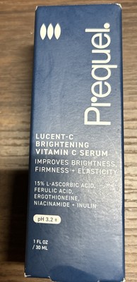 Prequel Lucent-C Brightening Vitamin C Serum L-Ascorbic Acid Ferulic Acid, 1 Oz.