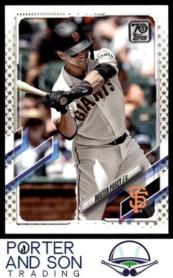 Buster Posey Gold Star 2021 Topps #301 San Francisco Giants Baseball Card