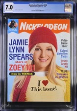 JAMIE LYNN SPEARS ROOKIE RARE NICKELODEON COVER MAG 2005 ZOEY NEWSSTAND CGC 7.0