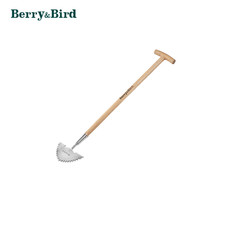 Berry&Bird 39.37'' Manual Lawn Edger Border Edger Half Moon T-Grip Wooden Handle