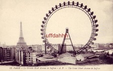 PARIS - LA GRANDE ROUE AVENUE DE SUFFREN 1919. built for Exposition Universelle