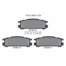 Satz Bremsbeläge Bremsklötze hinten für Subaru Impreza GC GFC GF Legacy | 245