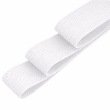 Flat Elastic Cord White Elastic Cord Stretch Band for Sewing Crafts Mask Clothes