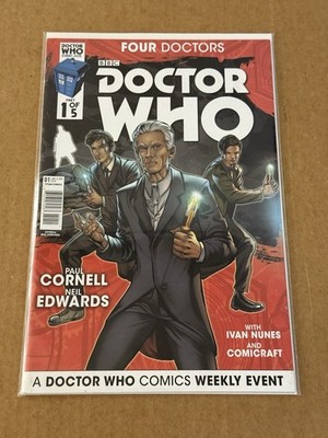 Doctor Who Event Four Doctors #1 Cover A Edwards Titan Comics 2015 NM RARE NEW