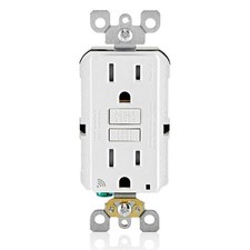 Leviton Smart GFCI, 15 Amp, Self Test, Tamper-Resistant with 1 Pack, White