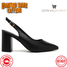 Women's Court Shoes with Pointed Toe Ankle Strap Chunky Heels Block Heels Pumps