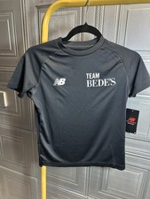 New Balance Unisex Kids Black Sport T-shirt Size 9-10 Years (134cm) BNWT