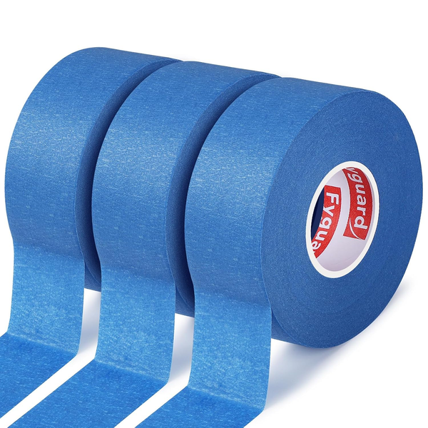 3 Rollen Abdeckband Blau, 36Mm X 50M Malerband Aus Krepppapier Angemessene Klebk-image