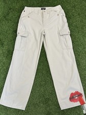 Polo Jeans Co Military Cargo Pants Women 10 x 31 Beige Ralph Lauren Utility