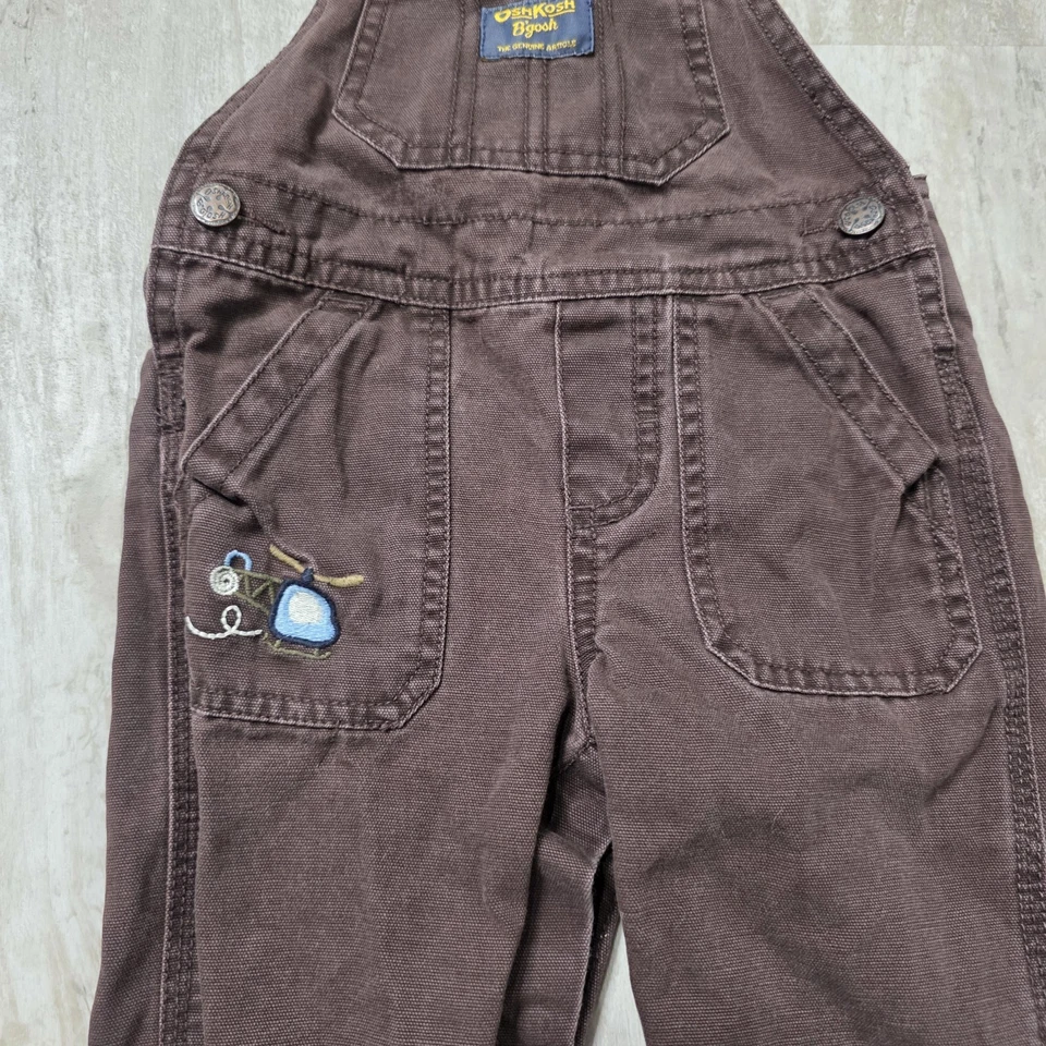 Mono Osh Kosh Bgosh Chaleco Algodón Talla 12 Meses Foto 3 de 4