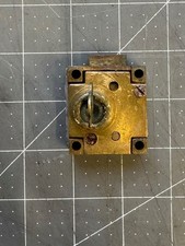 Antique Vintage Safe Inner Inside Compartment Box Door Drawer Lock With Key