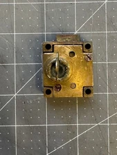 Antique Vintage Safe Inner Inside Compartment Box Door Drawer Lock With Key