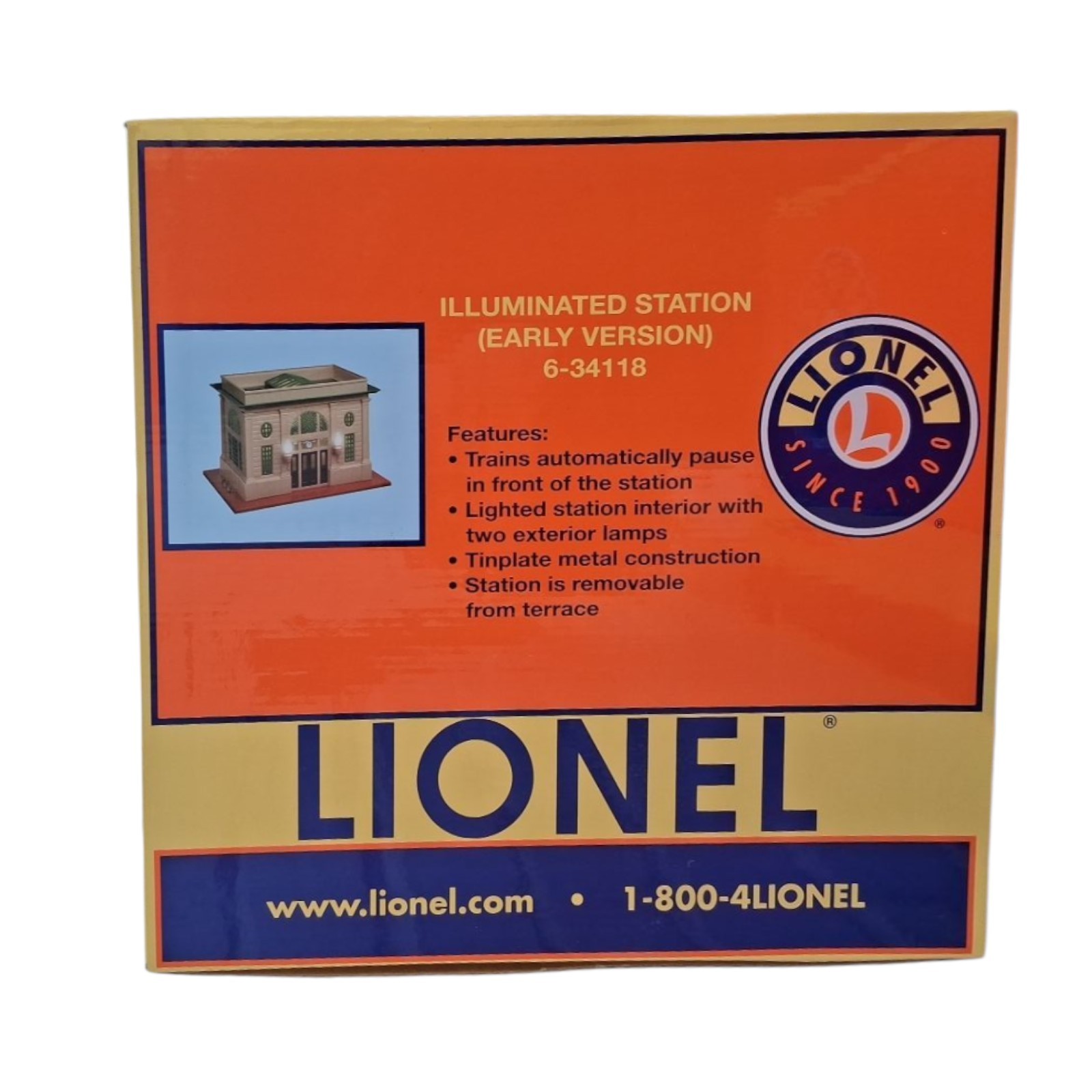 Lionel 6-34118 6-34119 Illuminated Station Terrace Early Version Set 6 ...
