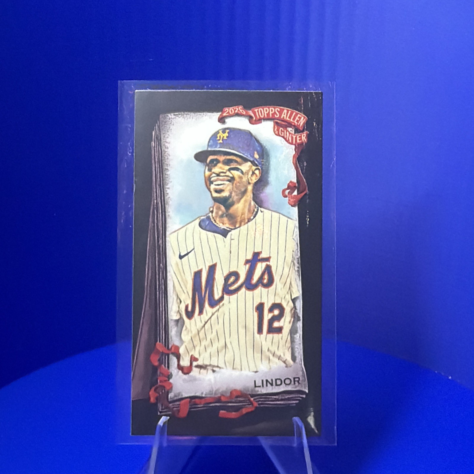 2026 Topps Allen & Ginter Francisco Lindor New York Mets Black Border #1